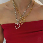 18K Stainless Steel Tarnish Free Heart Necklace - Infinity Raine