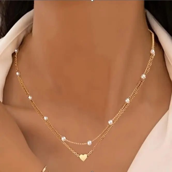 18K Stainless Steel Tarnish Free Layered Necklace In Gold - Infinity Raine