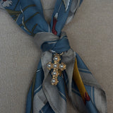 Cross Scarf Charm