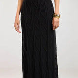 Tabitha Sweater Skirt In Black