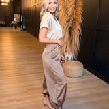Melody Balloon Pants In Taupe