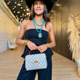 Gilded Evening Pinstripe Tube Top