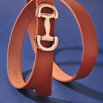 Horse Bit Buckle Skinny Belt - Infinity Raine
