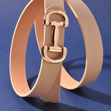 Horse Bit Buckle Skinny Belt - Infinity Raine