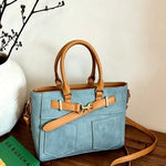 Denim Pocket Patch Tote Bag In Light - Infinity Raine