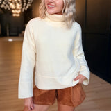 Sammy Turtleneck Sweater  In Ivory