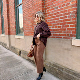 Lola Plaid Sweater Jacket In Oak Multi