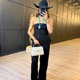 Gilded Evening Pinstripe Tube Top