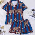 Striped Tiger Pajama Set - Infinity Raine