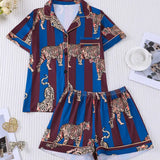 Striped Tiger Pajama Set - Infinity Raine