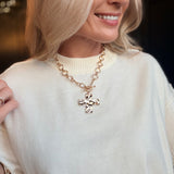 Lightweight Exposed Seam Short Sleeve Crop Sweater In Ivory
