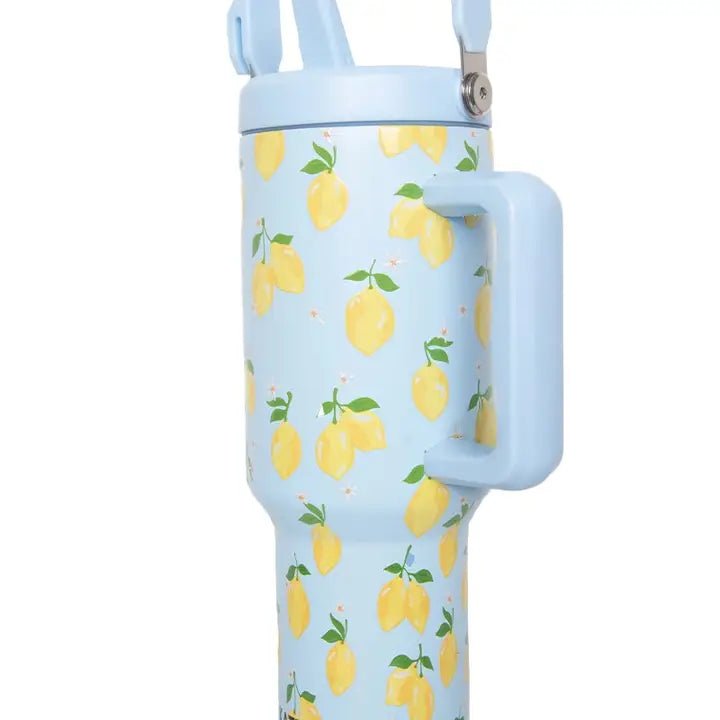 38oz Zesty Lemons Tumbler - Infinity Raine