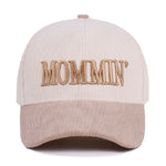 Mommin Two Tone Corduroy Cap in Ash Mocha - Infinity Raine