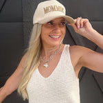 Mommin Two Tone Corduroy Cap in Ash Mocha - Infinity Raine