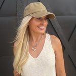 Vintage Wash Baseball Cap in Mocha - Infinity Raine