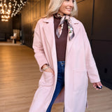 Hayley Open Coat In Light Pink