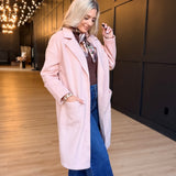 Hayley Open Coat In Light Pink