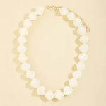 Irregular Marble Resin Beaded Necklace - Infinity Raine