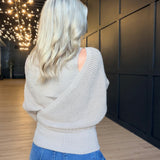 Teagan Two Piece Sweater In Oatmeal