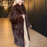 Shyloh Fur Coat In Oak