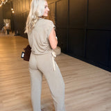 Tommy Pull On Pant In Taupe