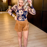 Garden Grit Knit Top In Black Multi
