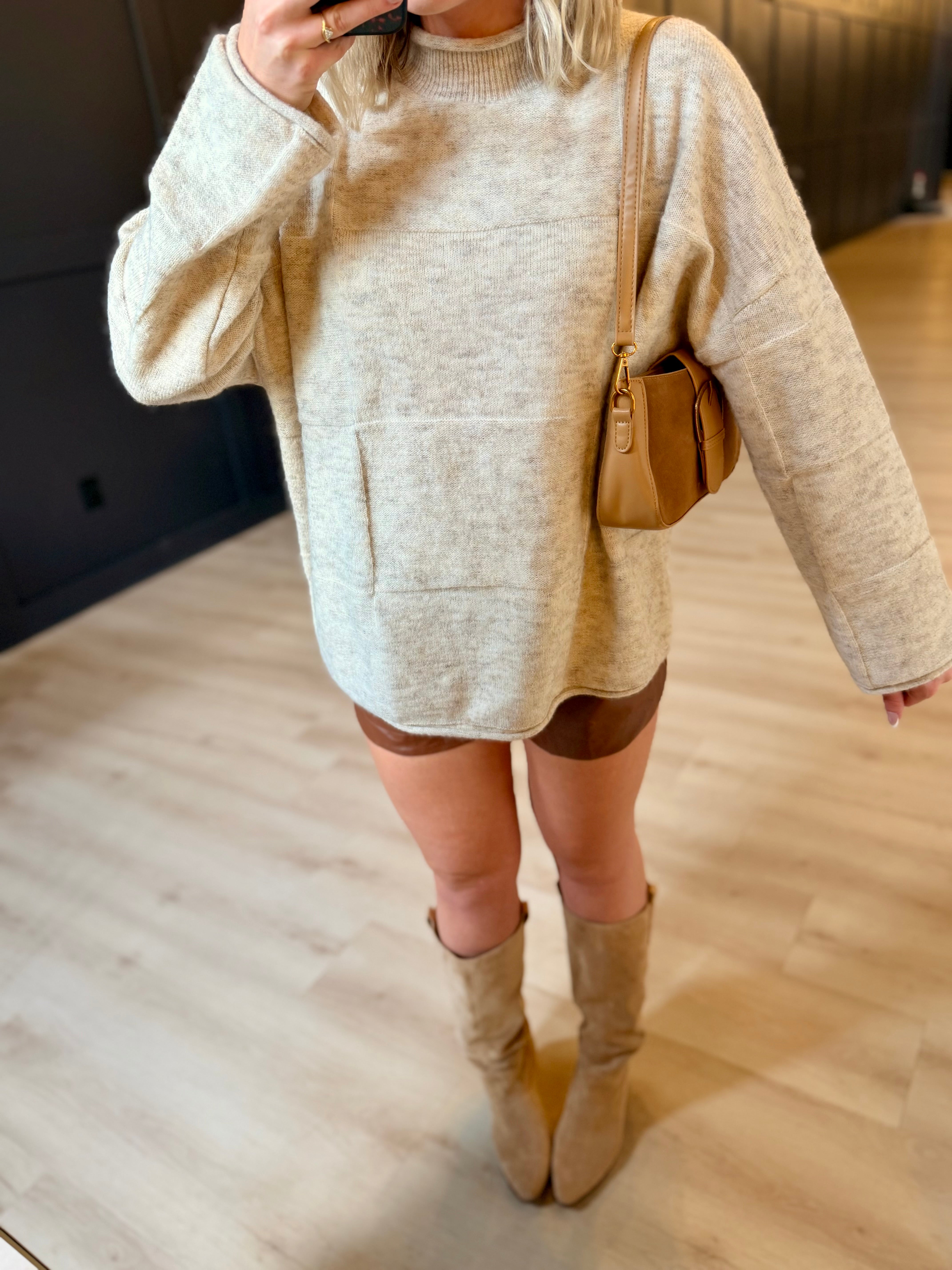 Faux Leather Shorts In Chestnut - Infinity Raine