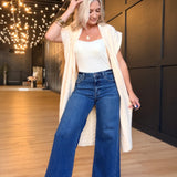 L.T.J. Medium Super Wide Leg Jeans with Twisted Side Seam