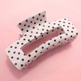Polka Dot Hair Claw Clip In Pink - Infinity Raine