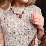Effortless Cable Knit Sweater Tank In Grey Beige