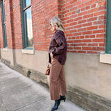 Lola Plaid Sweater Jacket In Oak Multi
