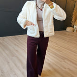 So So Soft Faux Fur Jacket In Ivory