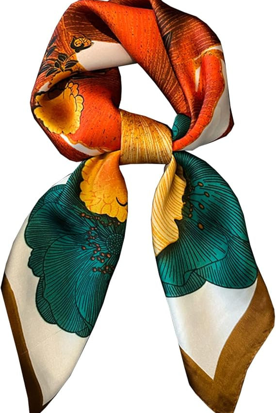 Chic Accent Scarf In Red And Green - Infinity Raine