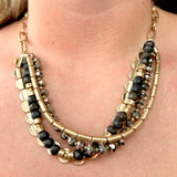 Metallic Mix Beaded Necklace
