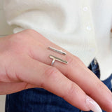 I Am Enough Double Bar Ring