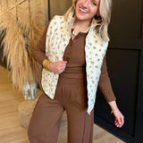 Elastic Waist Side Panel Knit Lounge Pants In Brown