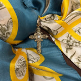 Cross Scarf Charm