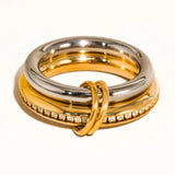 Bayard 18K Gold Non-Tarnish Multi Stack Cz Band Ring - Infinity Raine