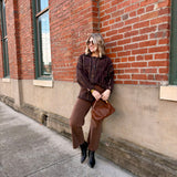 Lola Plaid Sweater Jacket In Oak Multi