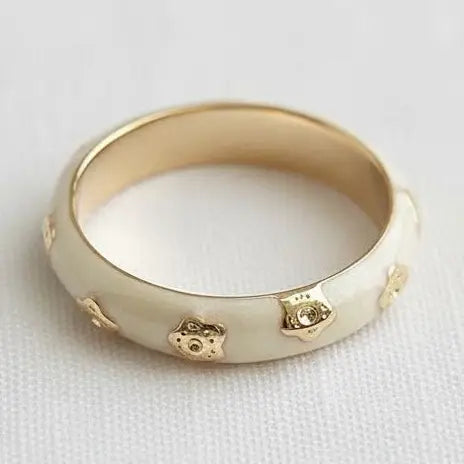 Adjustable Vintage Ring with Colorful Gemstone - Infinity Raine