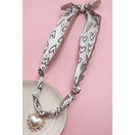 Handmade Scarf Charm Necklace - Infinity Raine