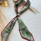Soft Silky Skinny Twilly Scarf Necklace Wrap