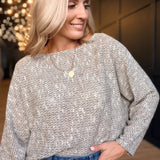 Billie Dolman Slv Knit Top In Chocolate