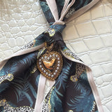 Heart Pearl Charm For Scarf