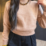 Orchard Spice Sweater In Camel White