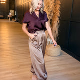 Melody Balloon Pants In Taupe