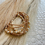 Gold & Pearl Bracelet Stack - Infinity Raine
