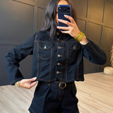 Stormy Denim Jacket In Black