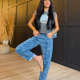 Slouchy Crop Barrel Python Print Roll-Up Cuffed Jeans