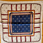 Chic Accent Scarf In Blue And Brown - Infinity Raine